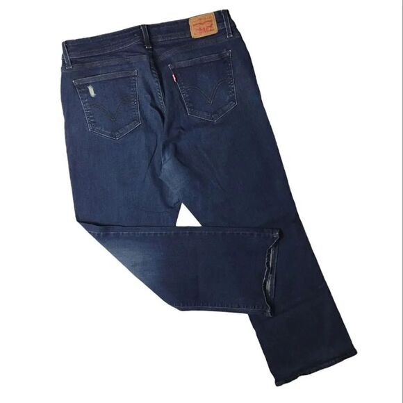 Levi's 529 Midrise Distressed Curvy Bootcut Jeans Size 33 - Picture 9 of 16